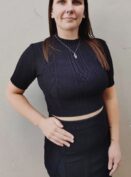 conjunto modal tamanho unico veste p ao g.. cor azul céu ...em